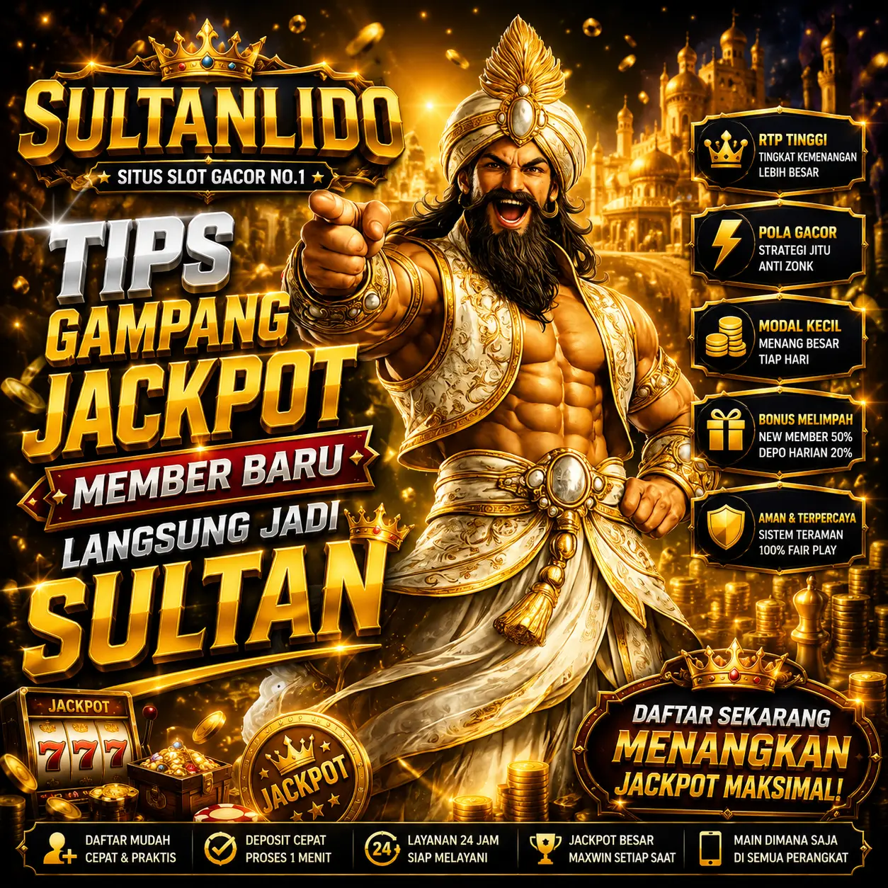 Sultanlido - Tips Gampang Jackpot Member Baru Langsung Jadi Sultan